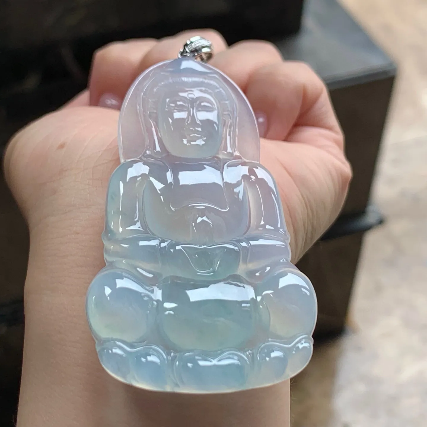 冰种观音
水润 金扣