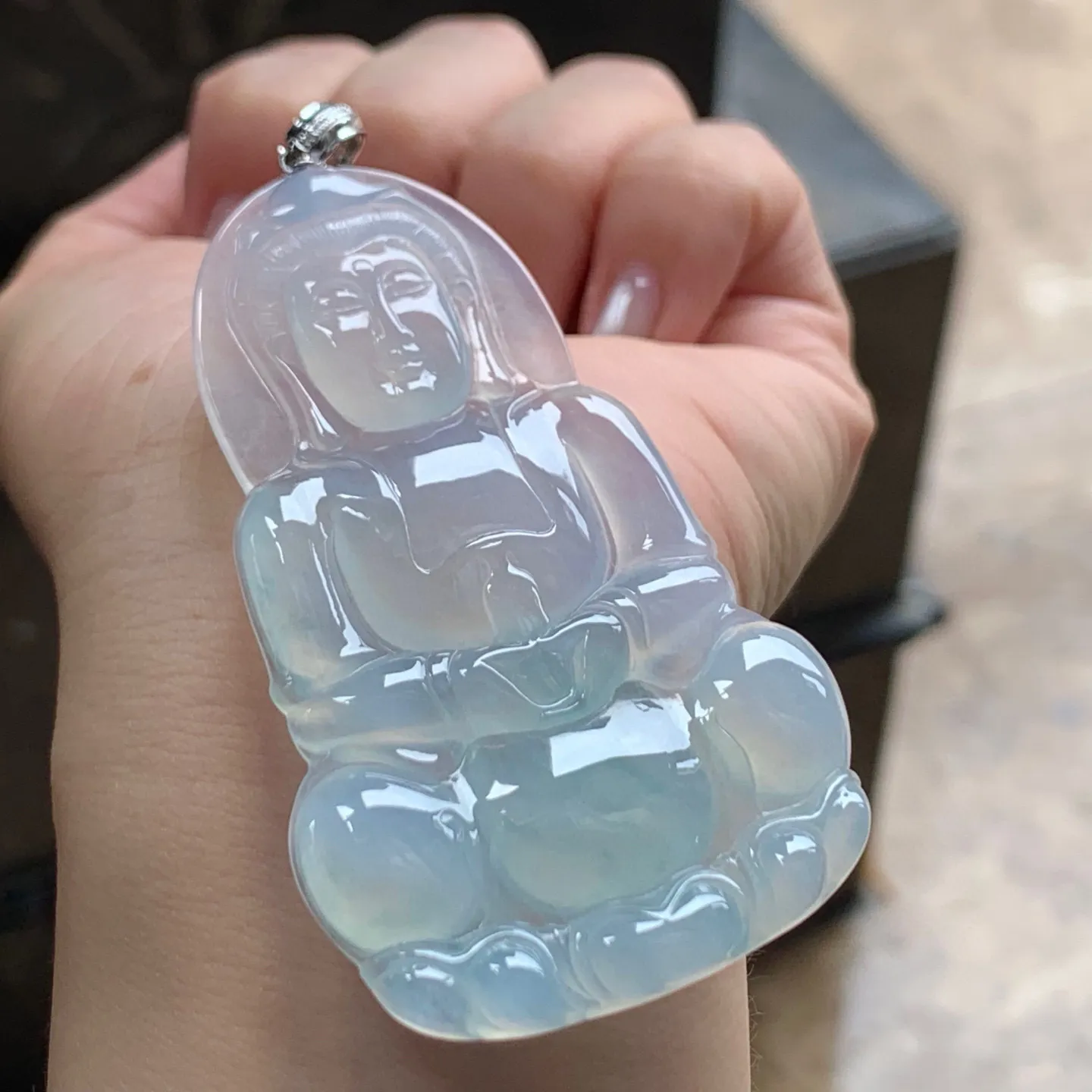 冰种观音
水润 金扣