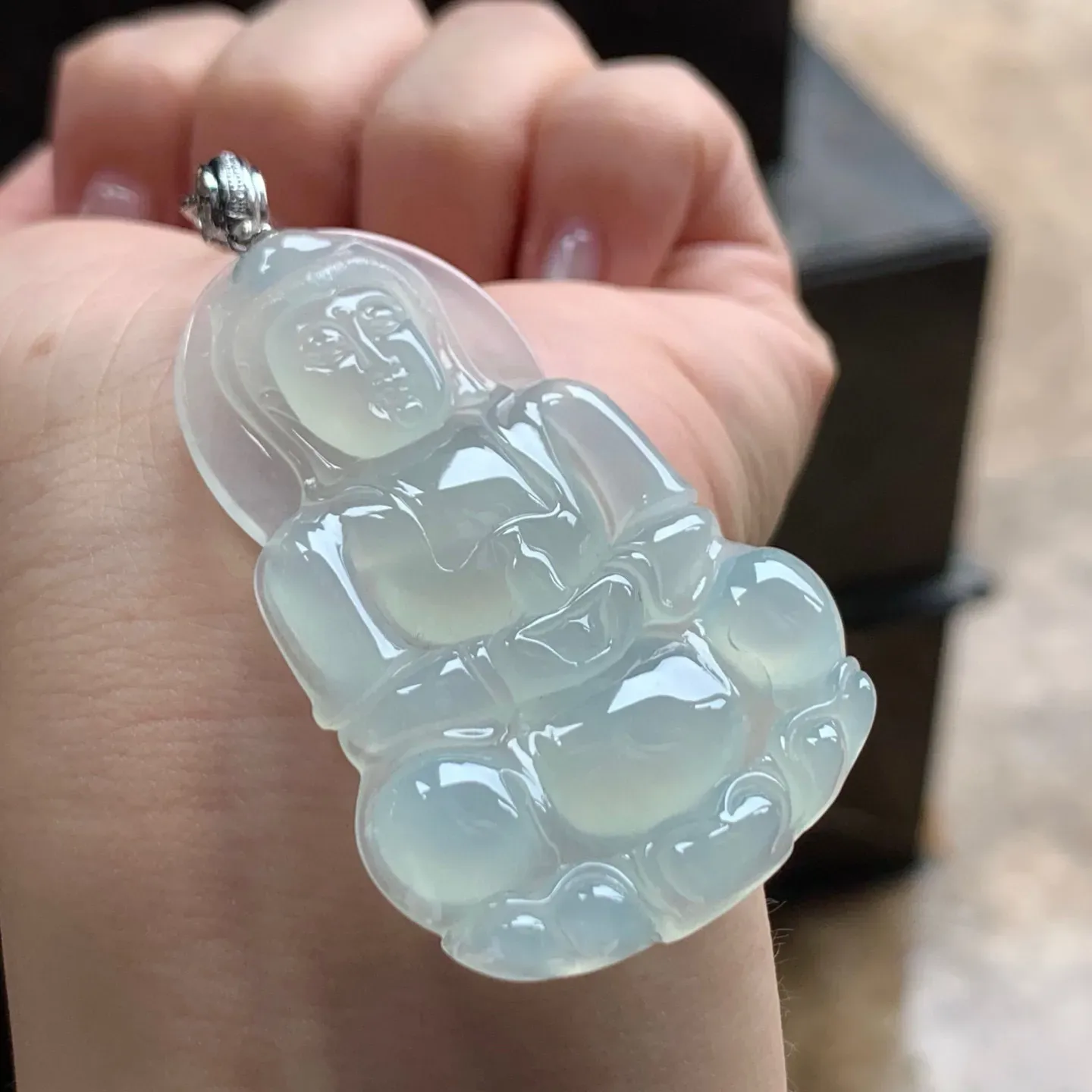 冰种观音
水润 金扣