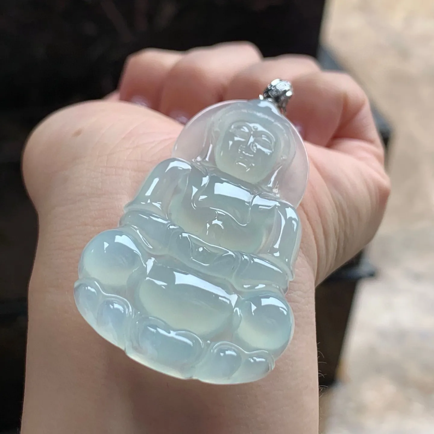 冰种观音
水润 金扣