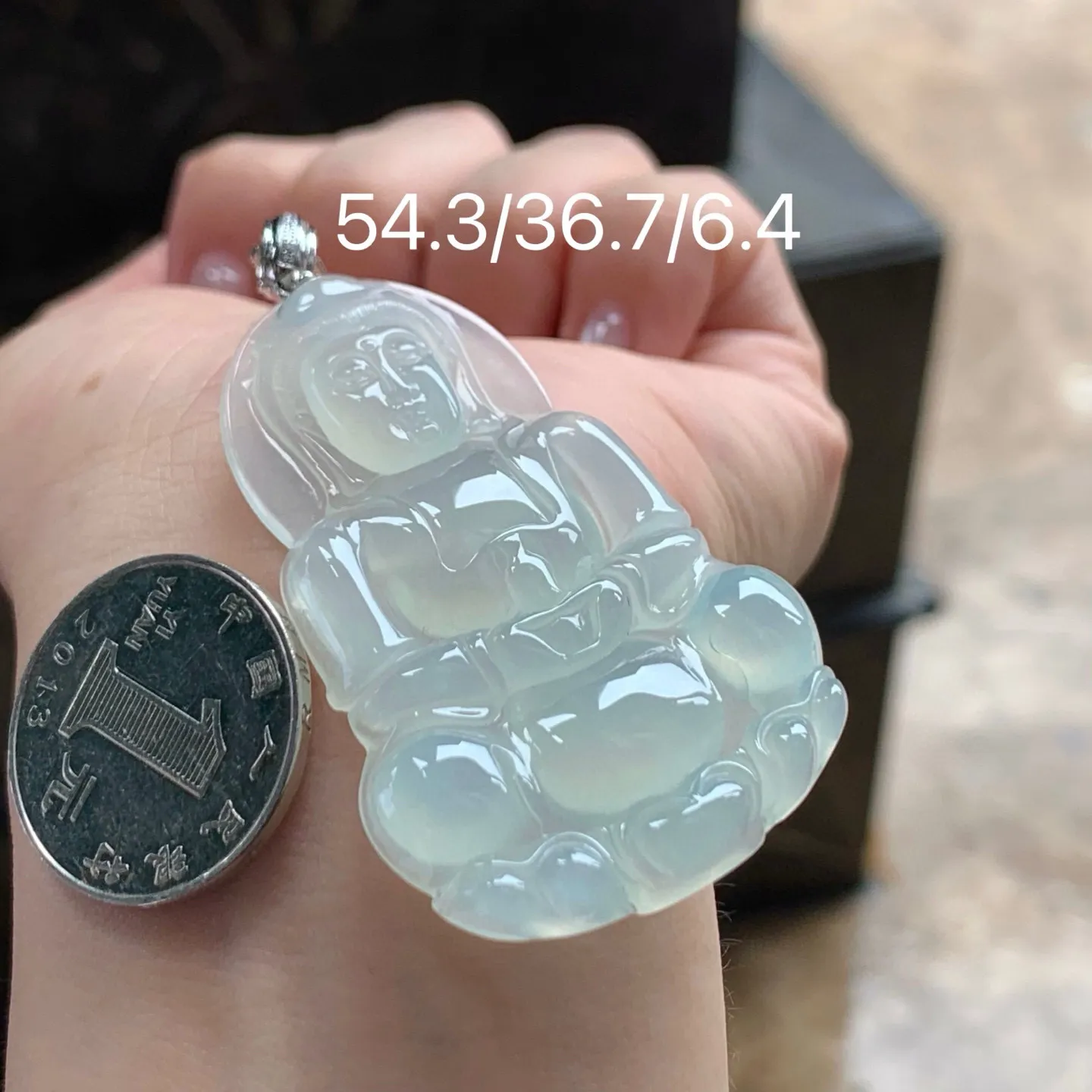 冰种观音
水润 金扣