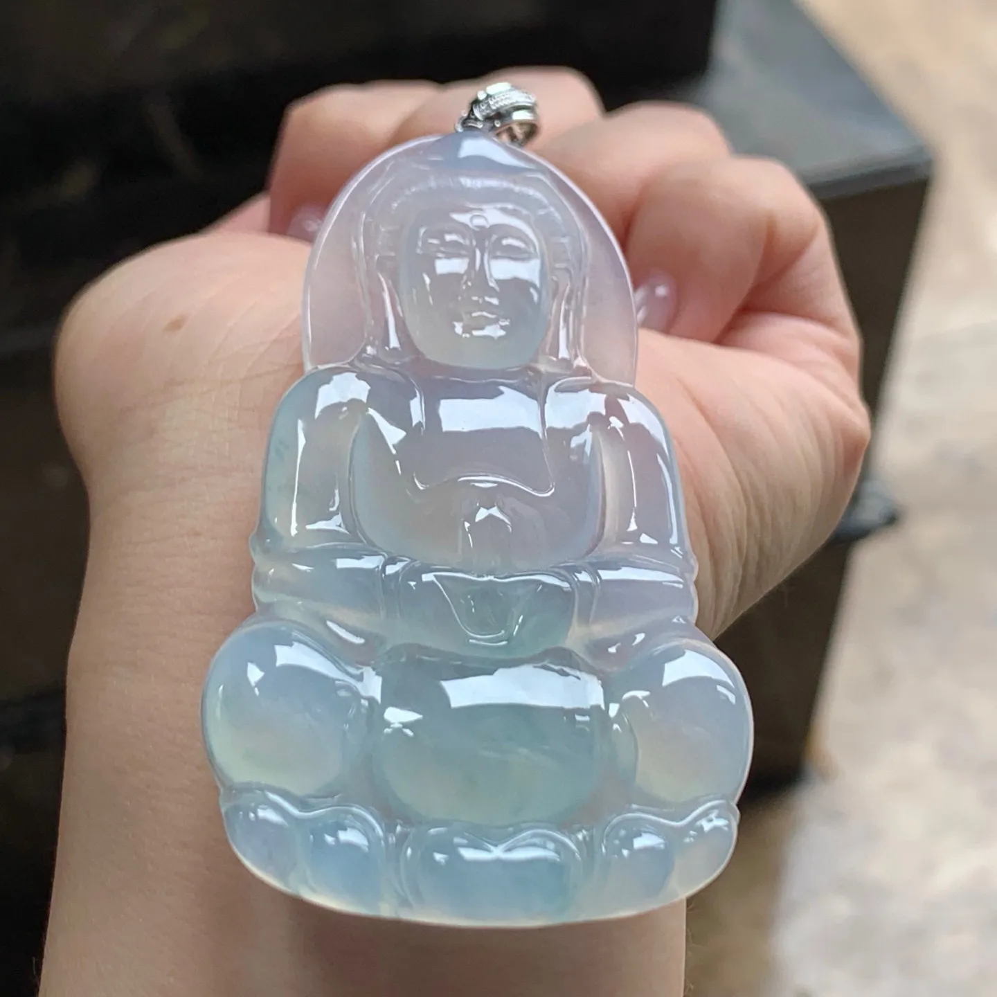 冰种观音
水润 金扣