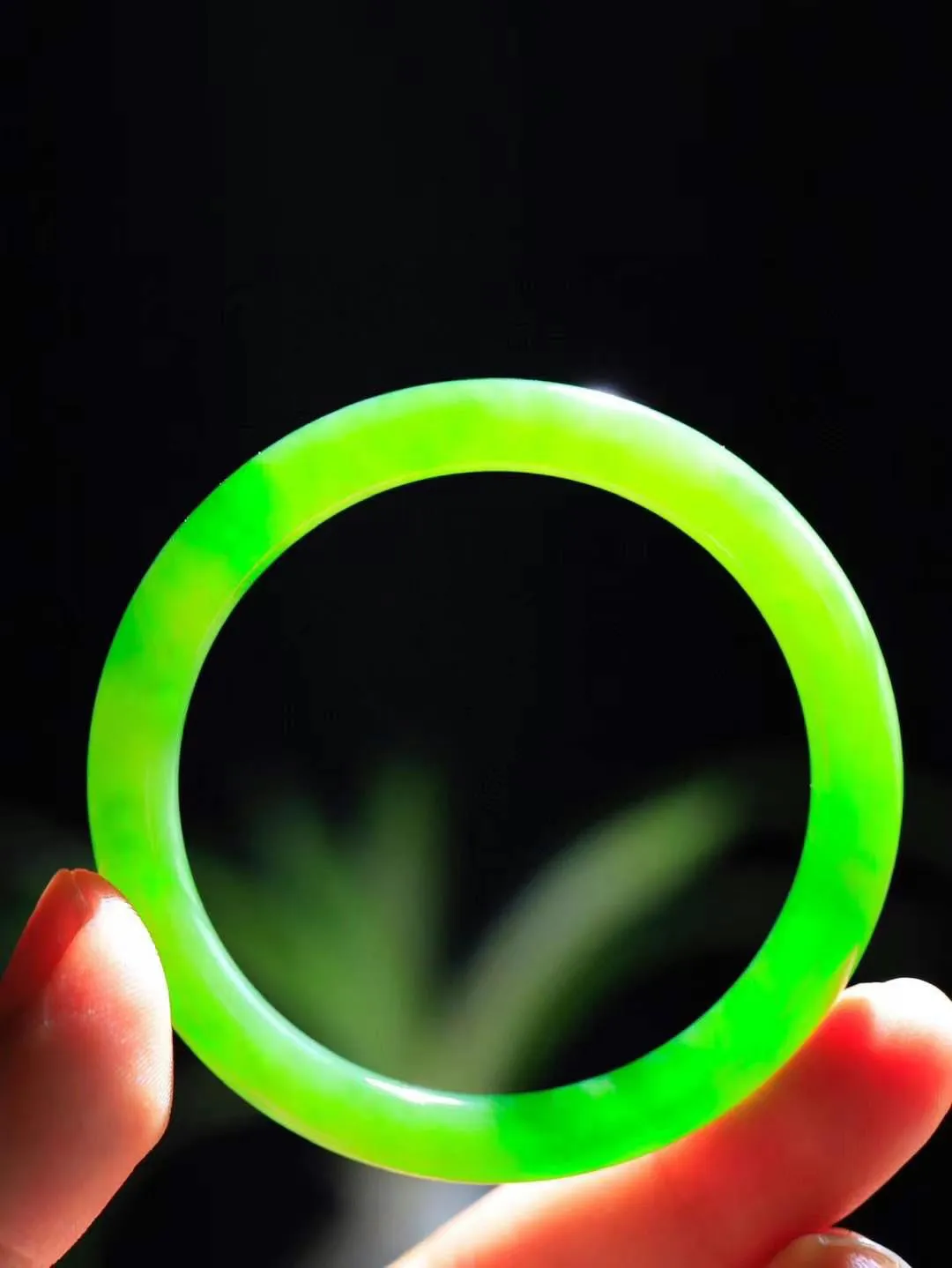 【碧色荡漾·手镯】

精品和田玉碧玉圆条手镯，玉质细腻温润，手感舒适，️线条流畅，简约大气，美自天成，佩戴于腕间，婉约之美，举手投足间透出那份低调奢华，醉人心扉。重22.4克 内径圈口50mm尺寸6.9-7.2mm FDA-76601232