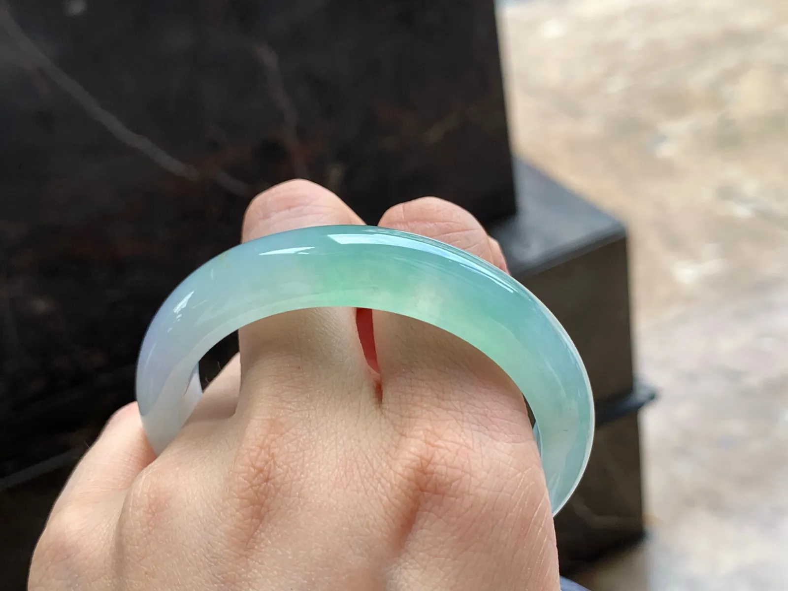 冰晴手镯
种老54.6/13/8.8mm