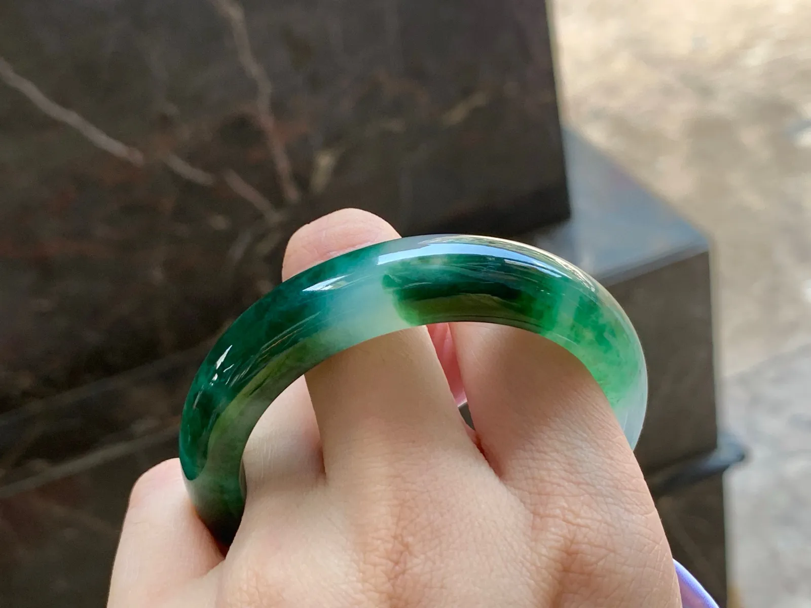 冰飘色手镯
种好 51.5/12.3/7.8mm