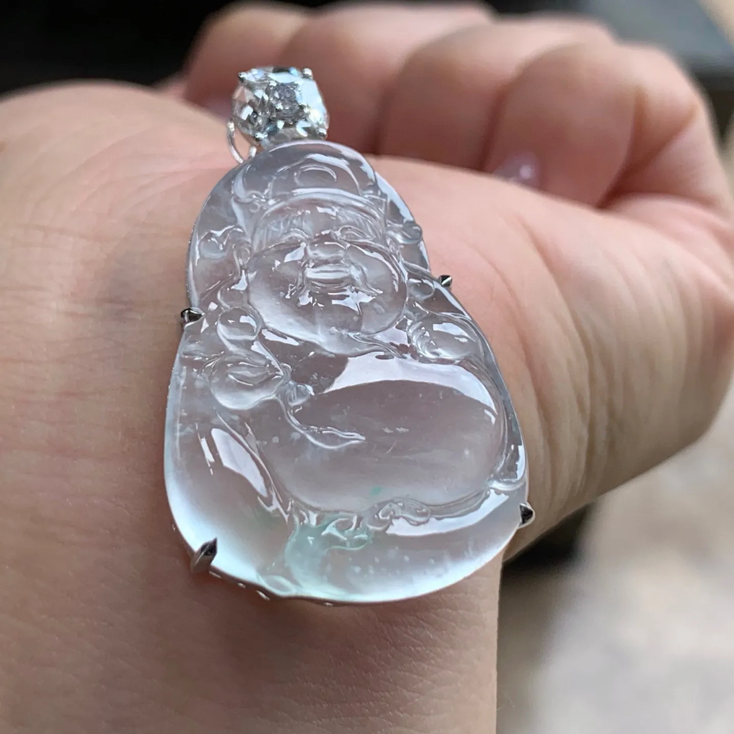 雪花棉财神
种老 真金镶嵌
