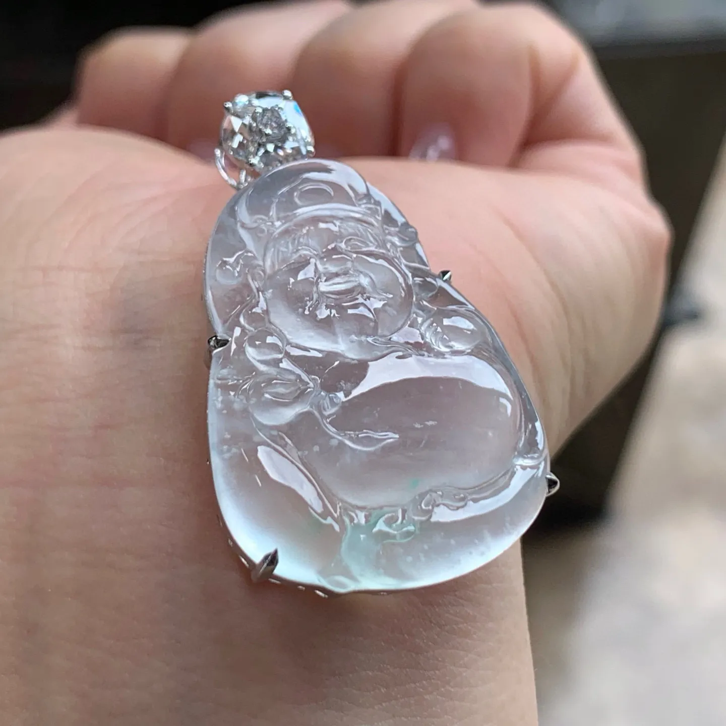 雪花棉财神
种老 真金镶嵌
