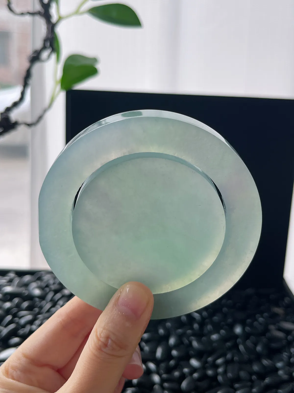 翡翠镯饼，⭕️正圈最大做65，圆条最大做61；最小做57.7