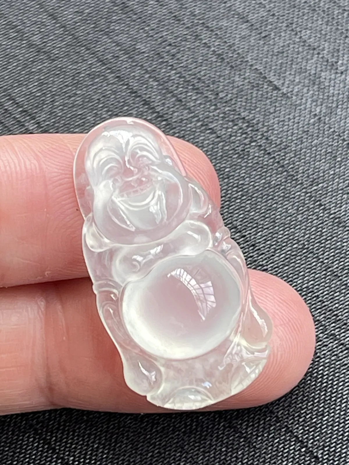 缅甸翡翠A货，笑佛，站佛，一生平安，幸福美满，上身效果好，饱满，