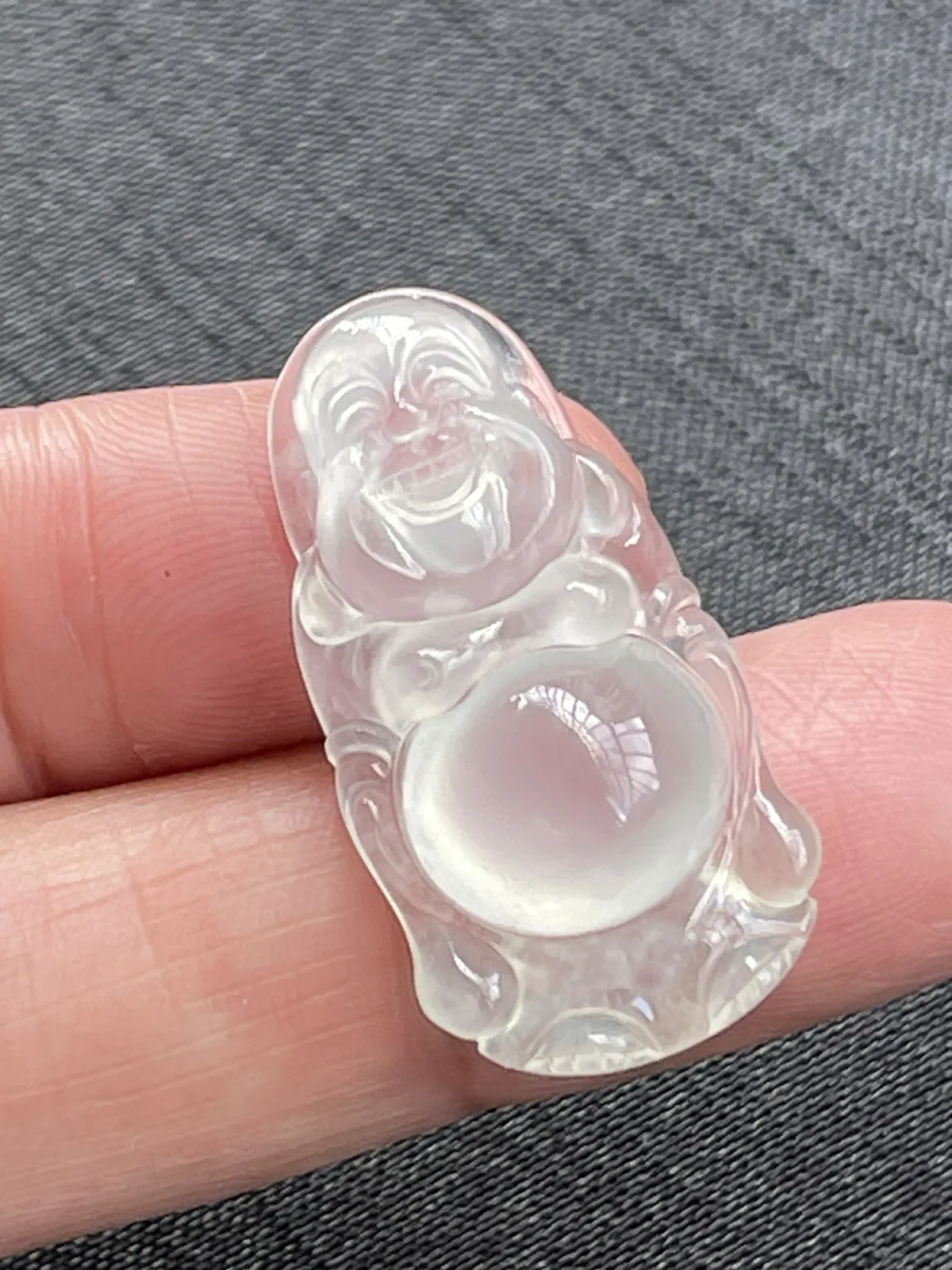 缅甸翡翠A货，笑佛，站佛，一生平安，幸福美满，上身效果好，饱满，