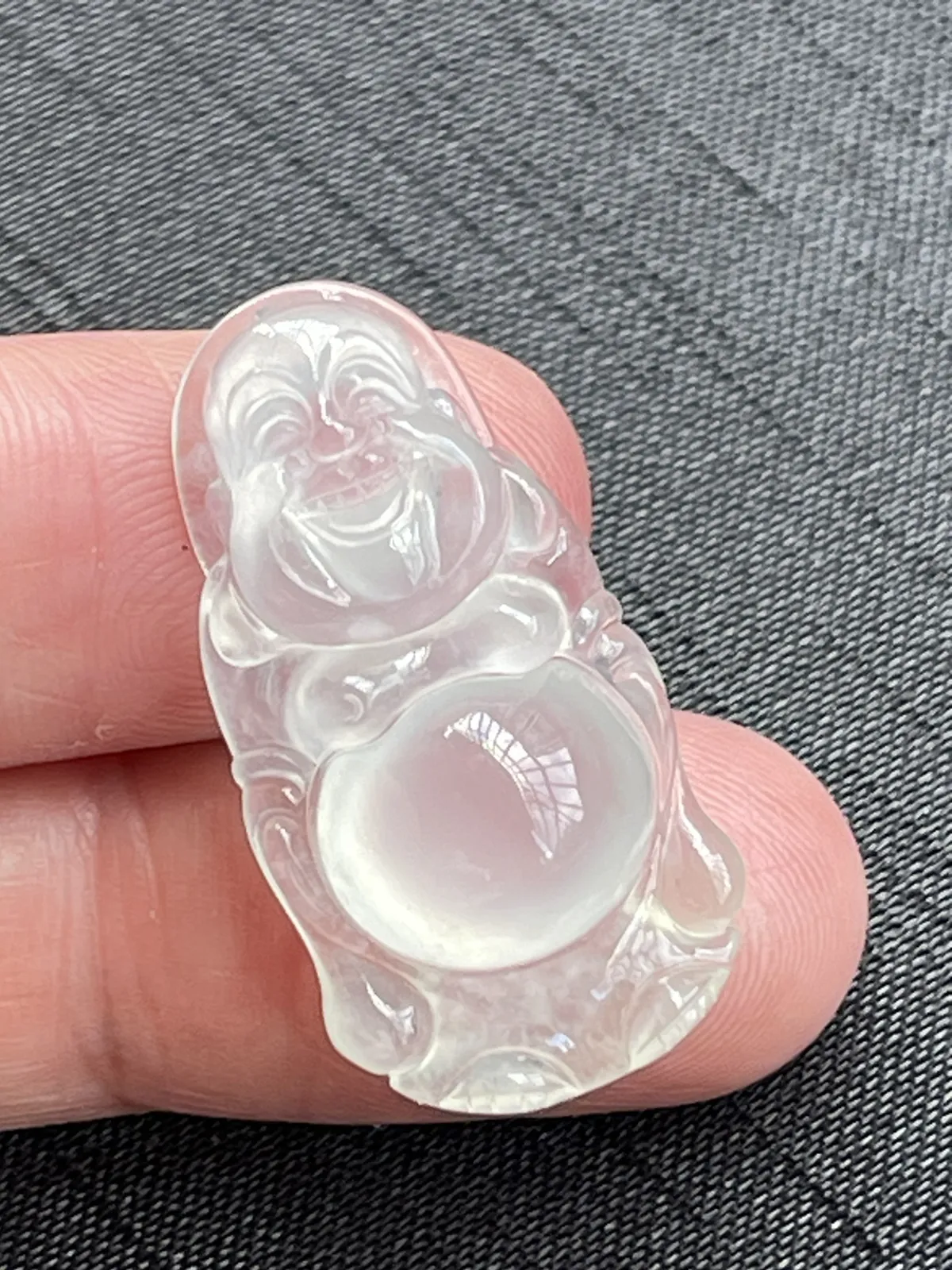 缅甸翡翠A货，笑佛，站佛，一生平安，幸福美满，上身效果好，饱满，