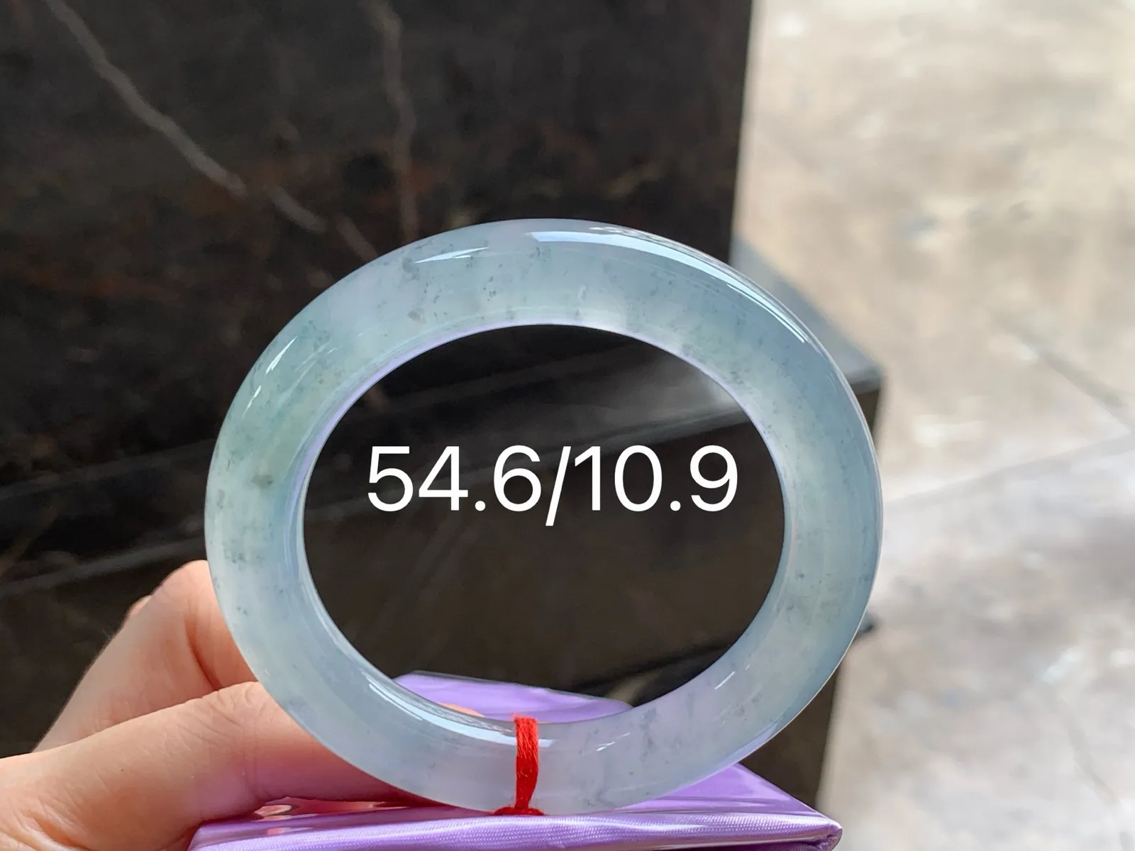 冰乌鸡福镯
种老54.6/10.9mm