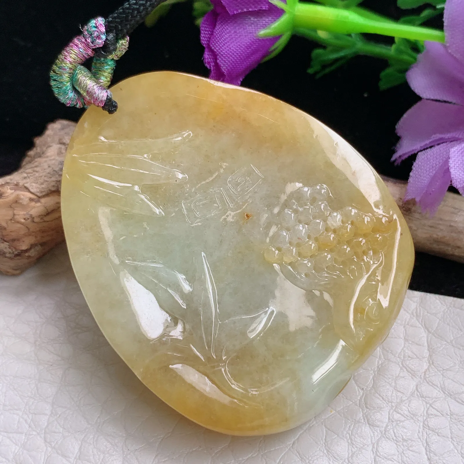mut实拍48*40*14.5老坑精雕缅甸翡翠黄翡招财貔貅 皮休玉吊坠 玉挂件