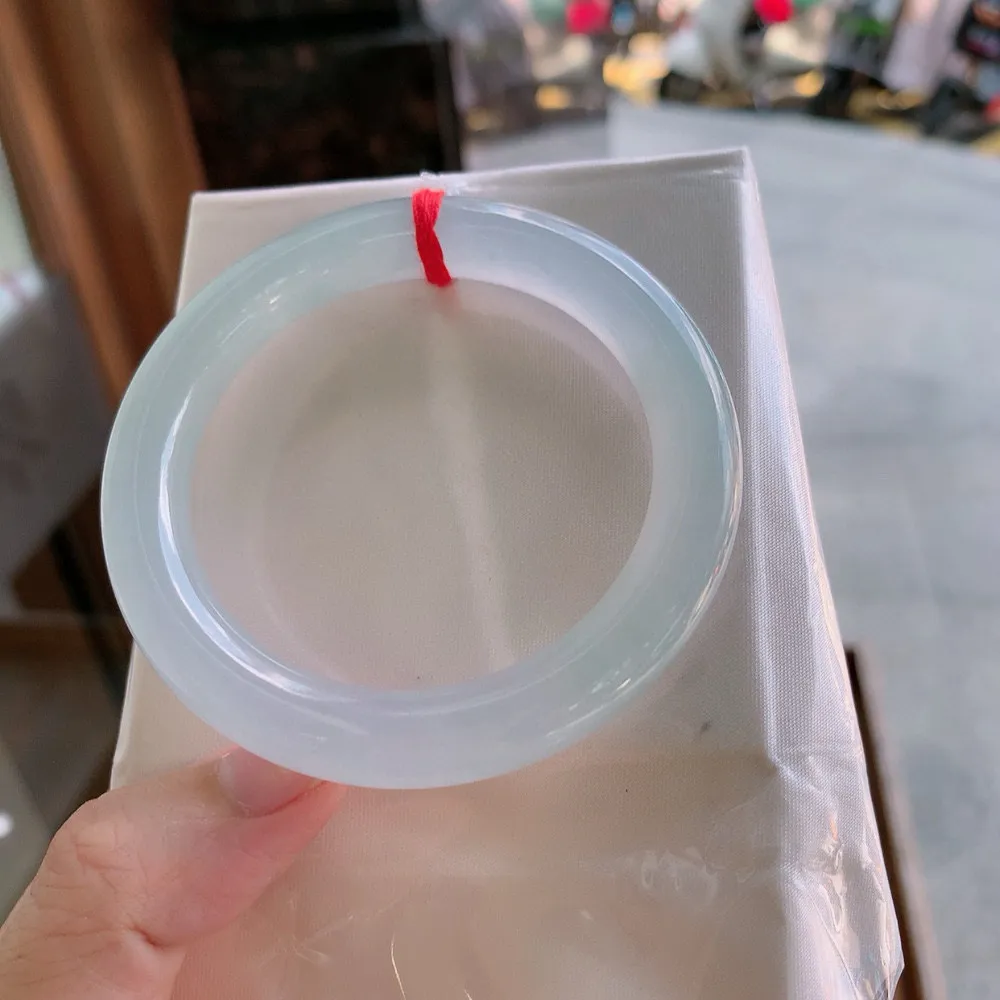 圆条高冰白月光 天然棉根 尺寸:54.7/10/9.4 种水好