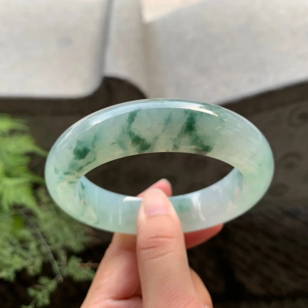 宽版大圈口 60.7-16.5-10.1【冰飘花正圈手镯】正圈60 61可戴