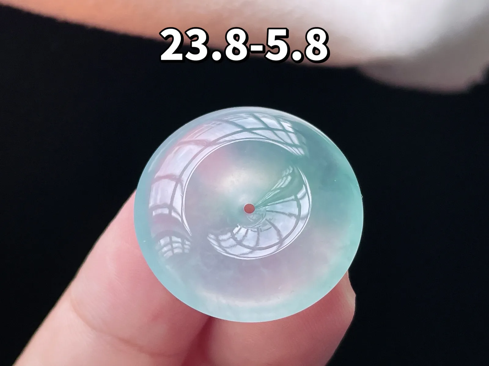 冰种飘花·平安扣
 
裸23.8-5.8mm