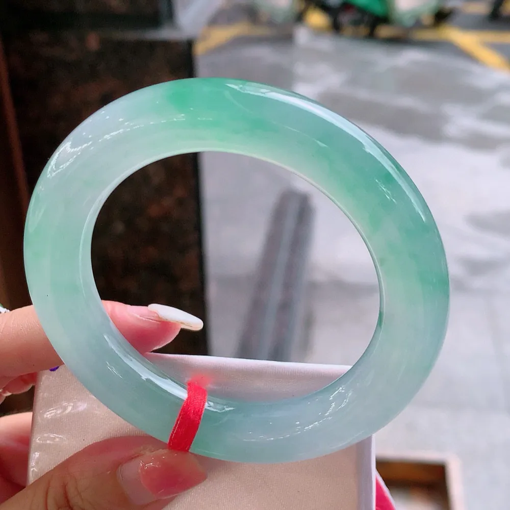 圆条高冰阳绿 无瑕 尺寸:56.7/12 种色俱佳🥰🥰