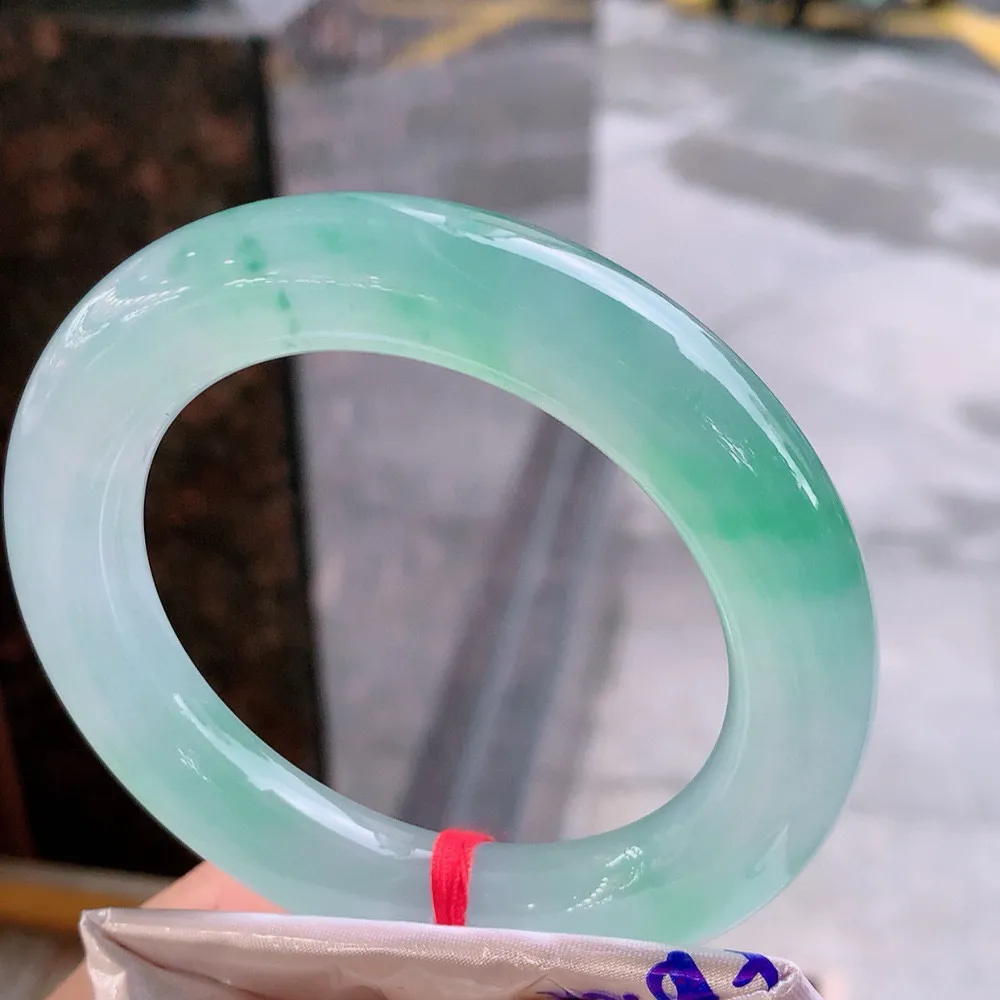 圆条高冰阳绿 无瑕 尺寸:56.7/12 种色俱佳🥰🥰