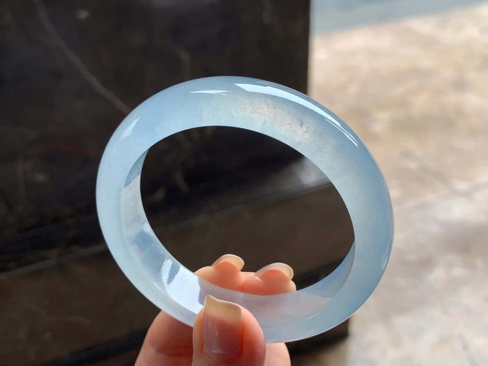 冰种手镯
种老58/15/8.6mm