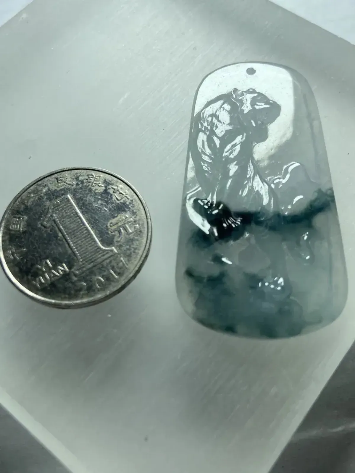 缅甸翡翠A货，老虎生肖，平平安安，健健康康，快快乐乐，上身效果非常好