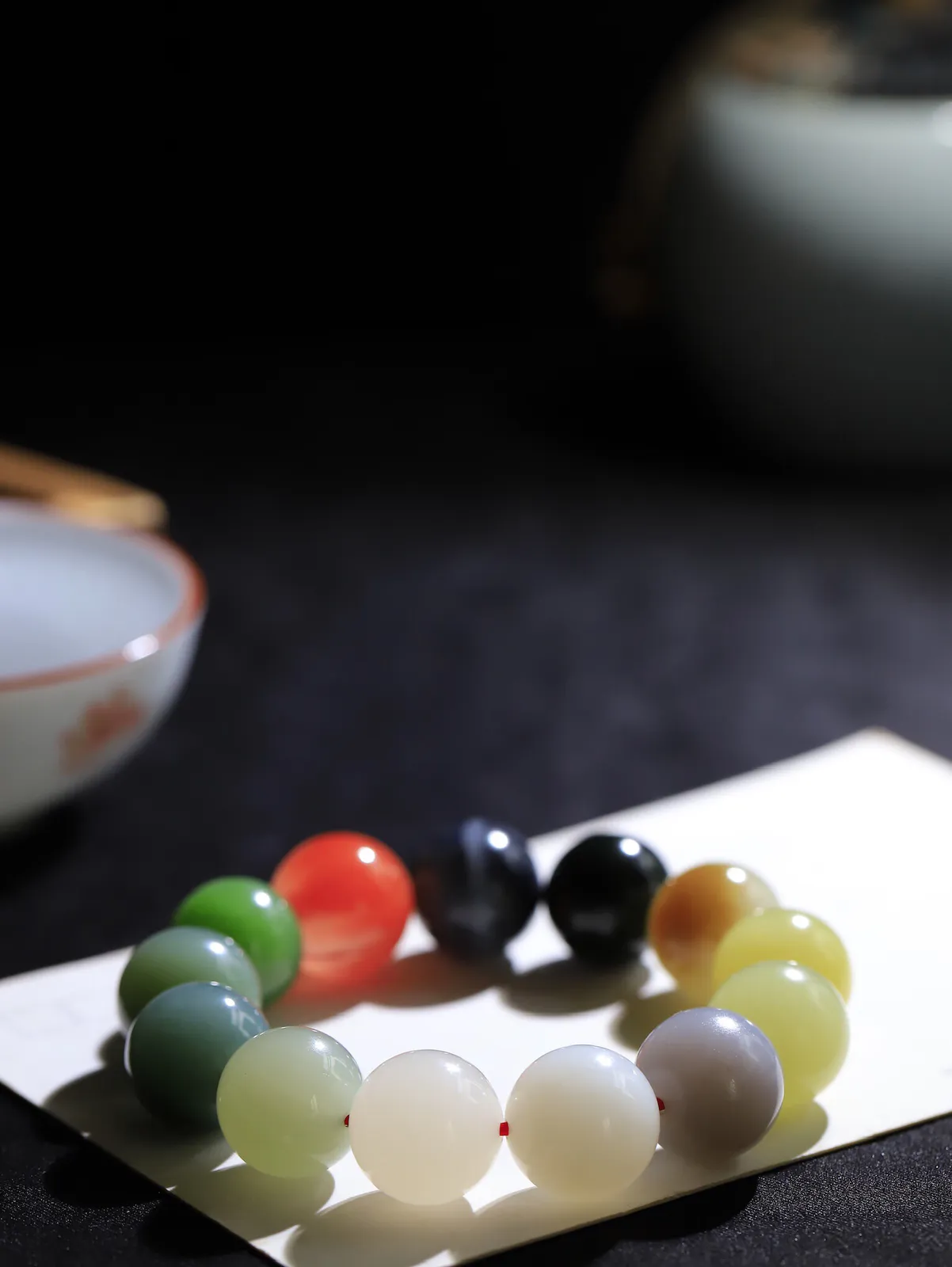 和田玉多宝手串，每一颗玉石都凝聚自然的 尺寸取一16.2mm  78701954T