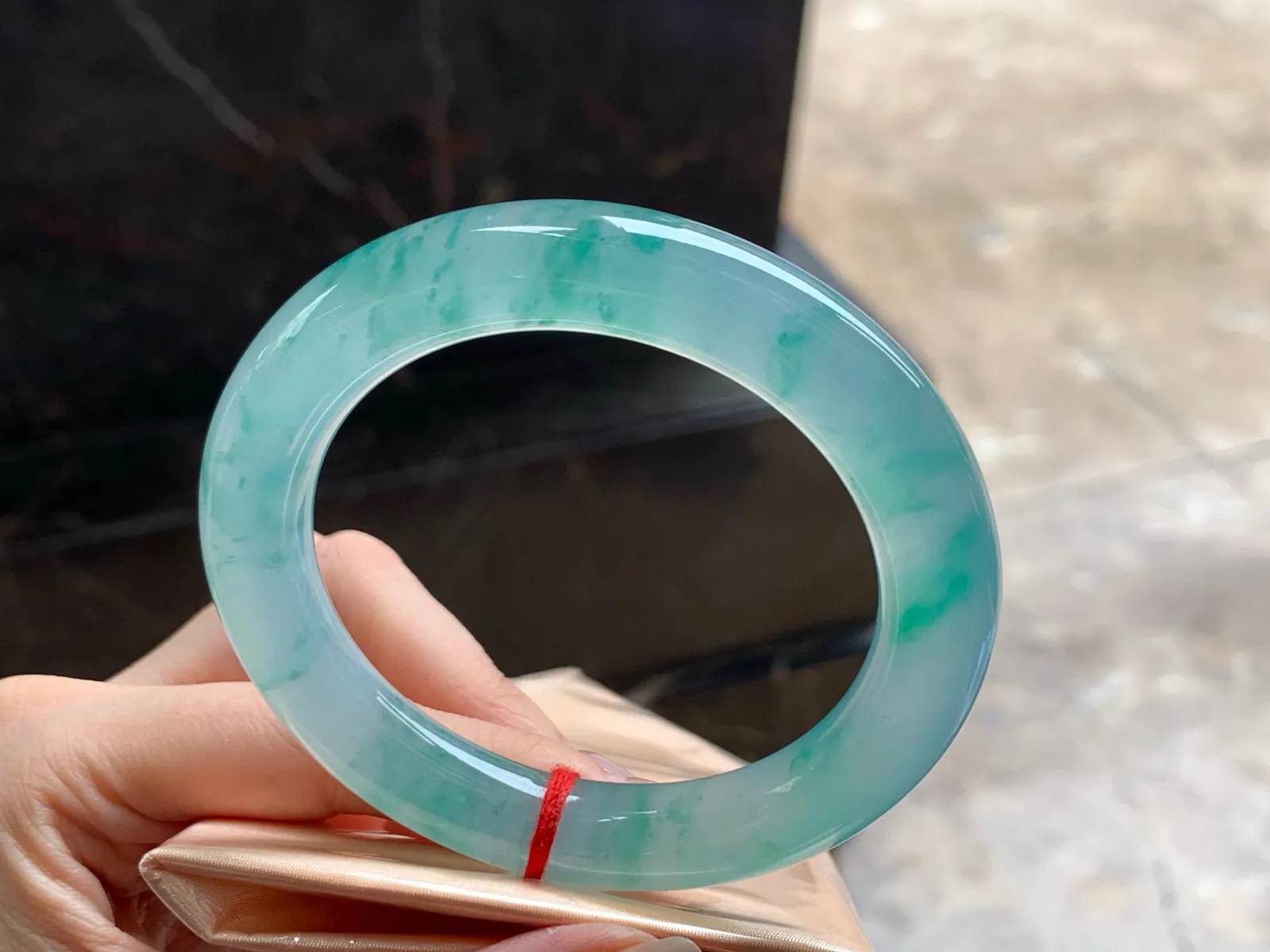 冰种色花福镯
种老 56/11