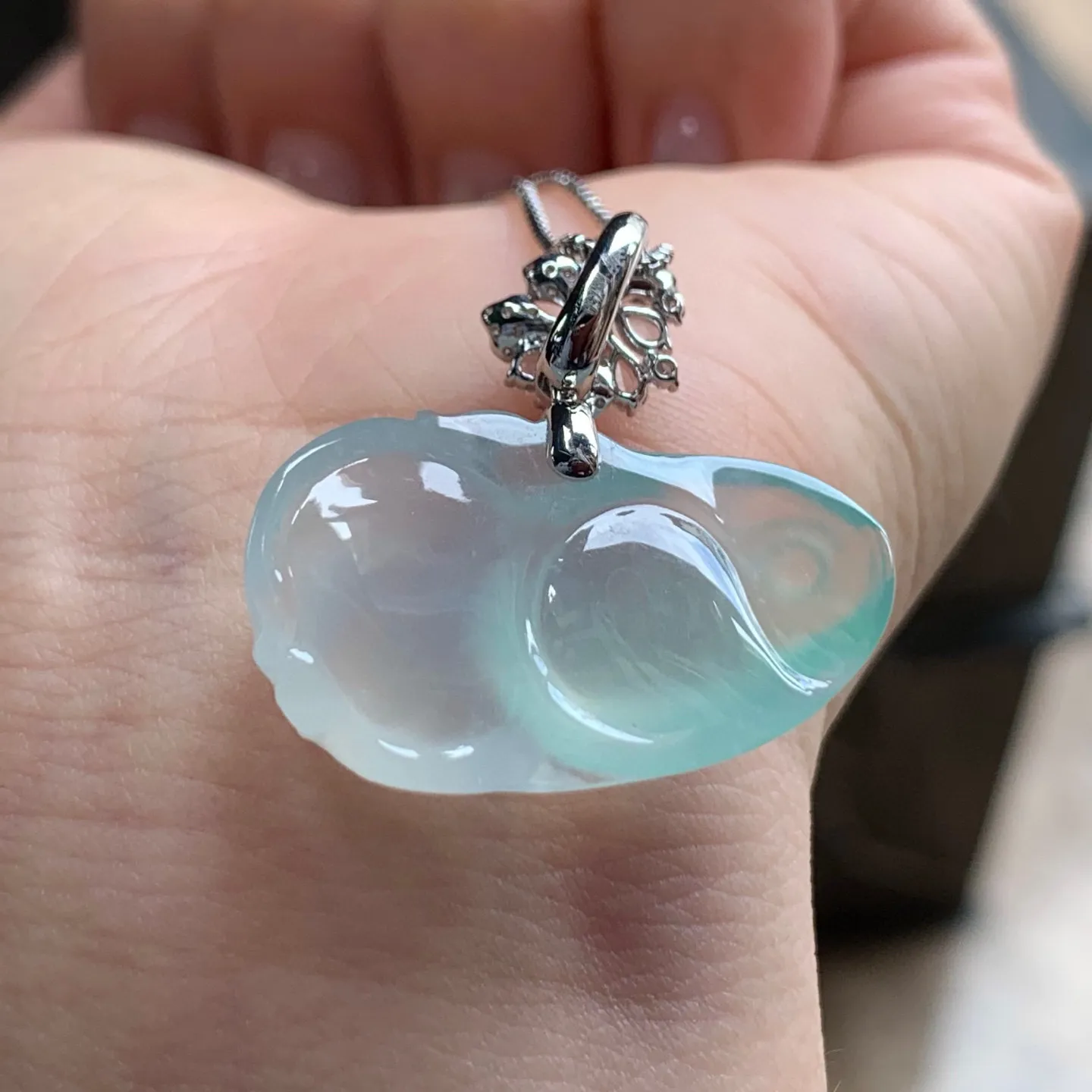 冰种年年有余
种老 金扣