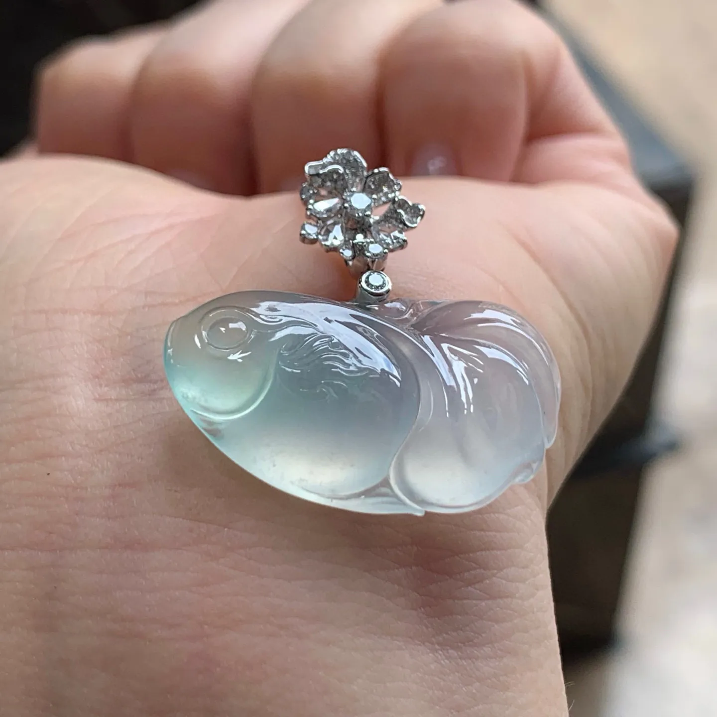 冰种年年有余
种老 金扣