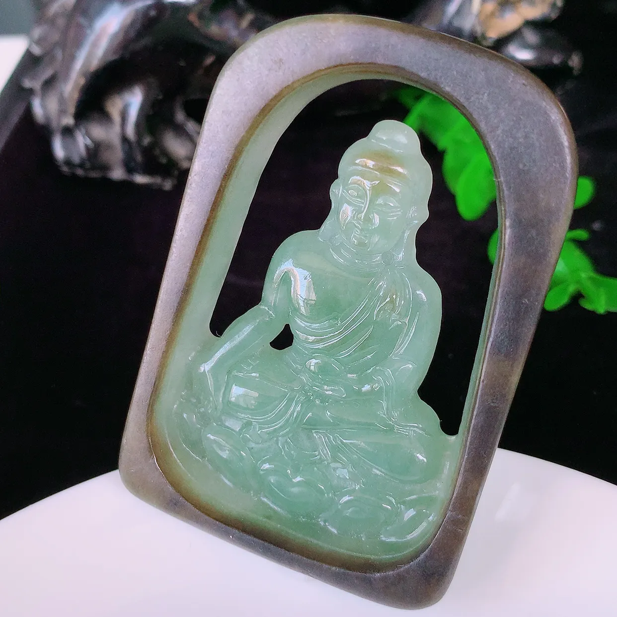 精品阿弥陀佛，飘绿翡翠大日如来、佛祖，法相端庄静美，普度众生 #60.21