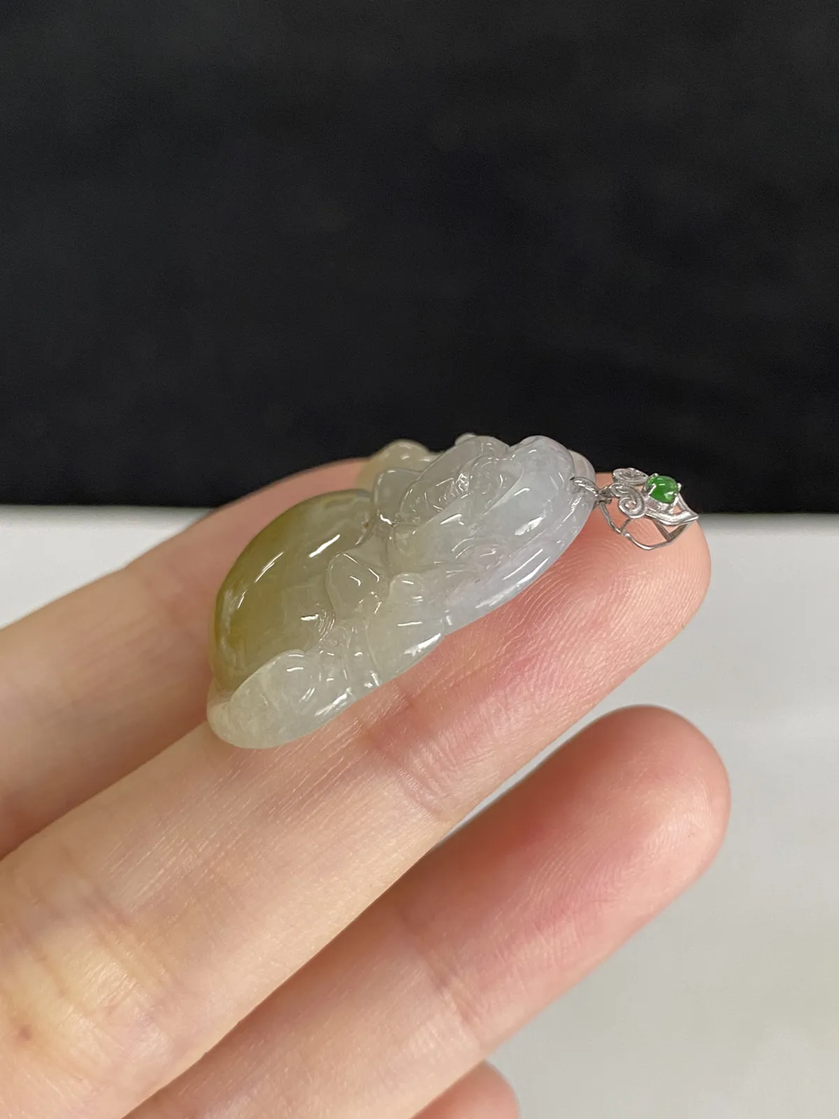 翡翠佛，印记：G18K