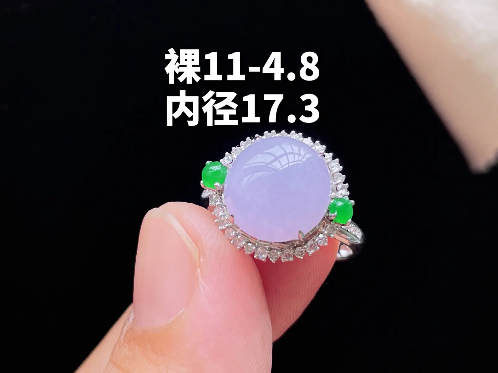 18K 紫罗兰·蛋面戒指
 
裸11-4.8
内径17.3