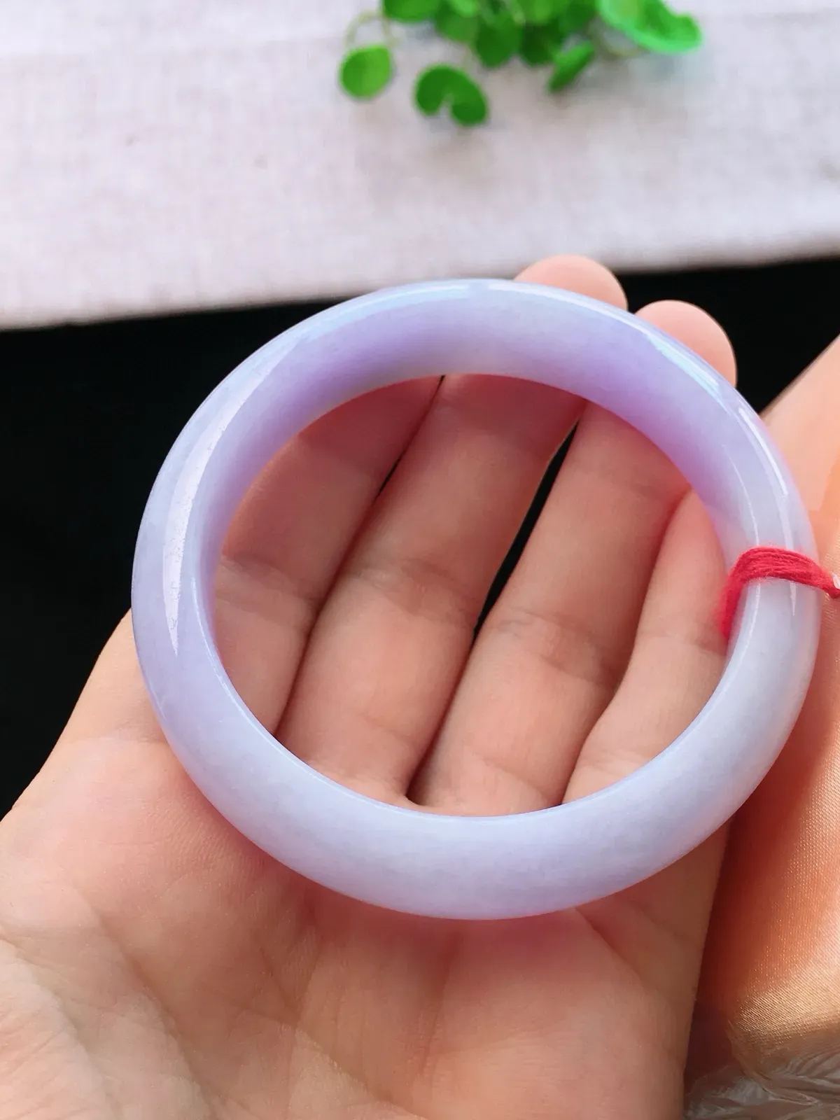 正圈55-56可戴，种老水足，尺寸56/12.5/7.8mm，紫罗兰正圈翡翠手镯