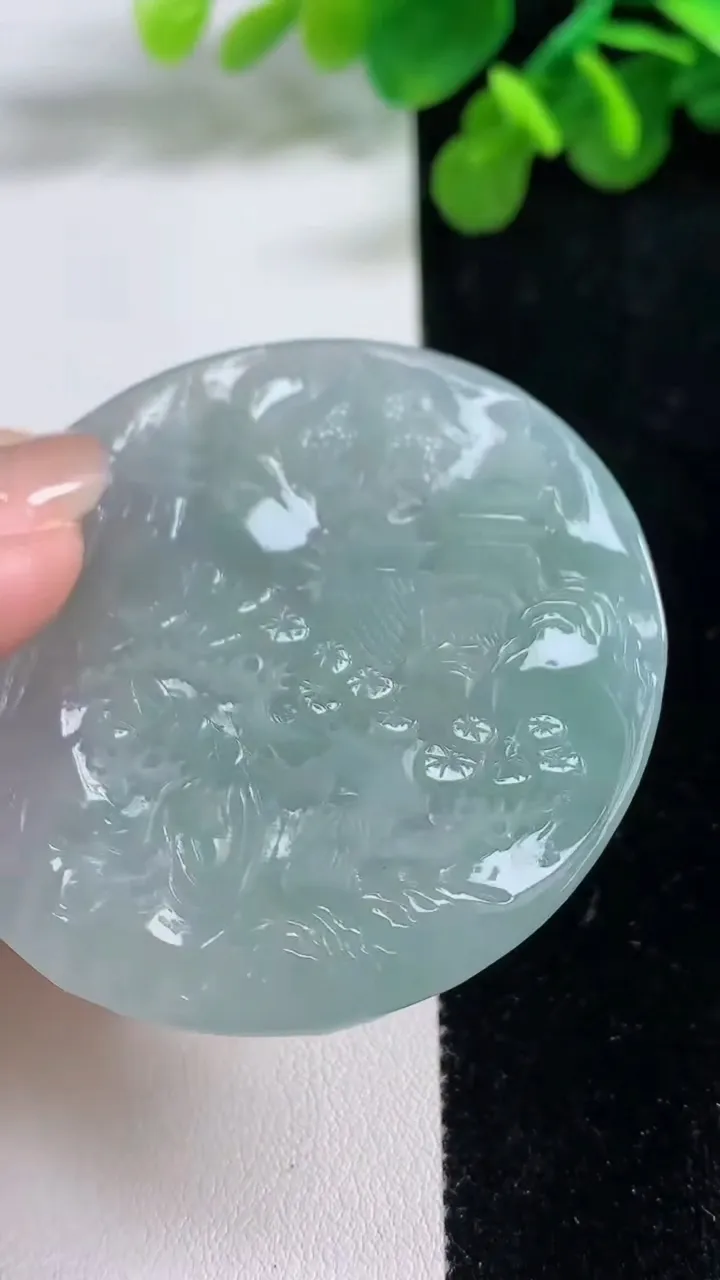 天然A货翡翠山水文殊菩萨吊坠，尺寸52.5-5，重量:25.26g
8月14日