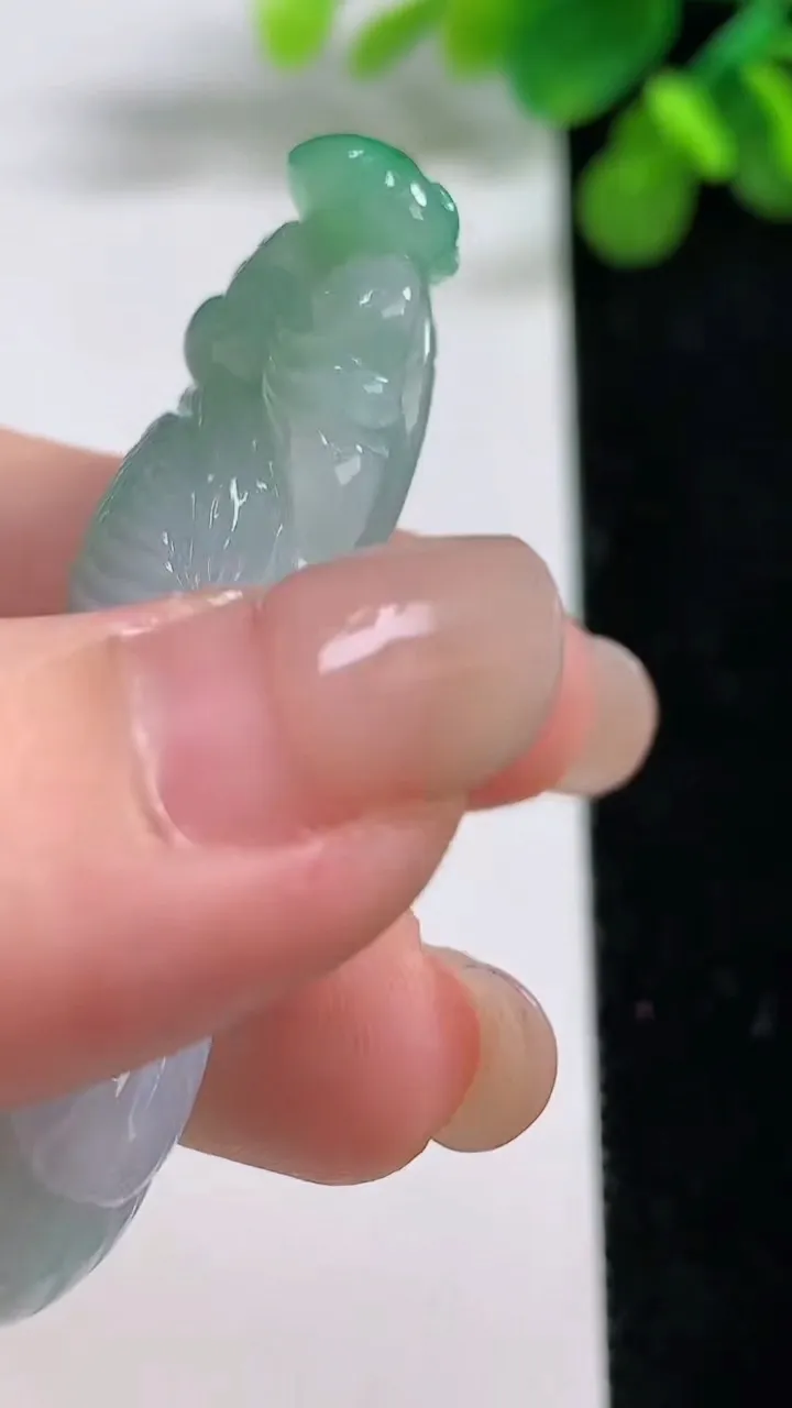 天然A货翡翠大展宏图吊坠，尺寸53.4-17-11.4，重量:22.87g
8月14日