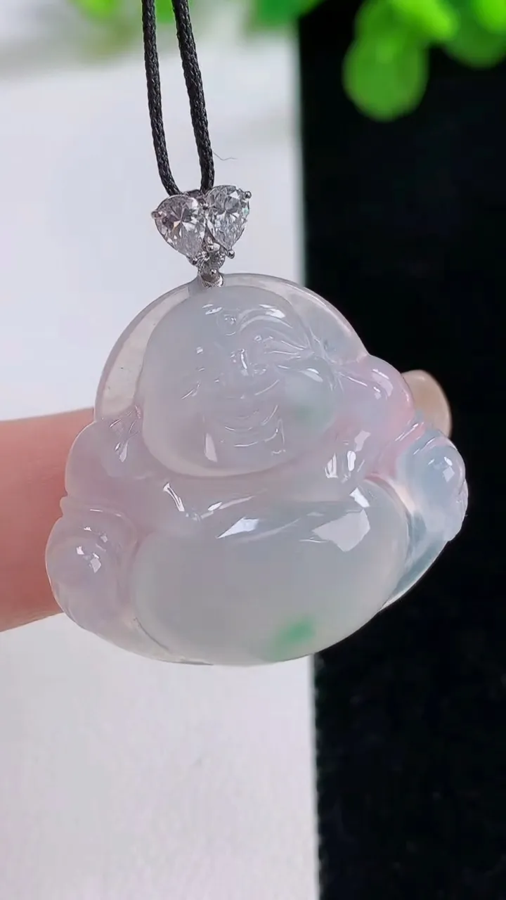 天然A货翡翠佛公吊坠，尺寸27-29.2-6，重量:7.45g
8月26日