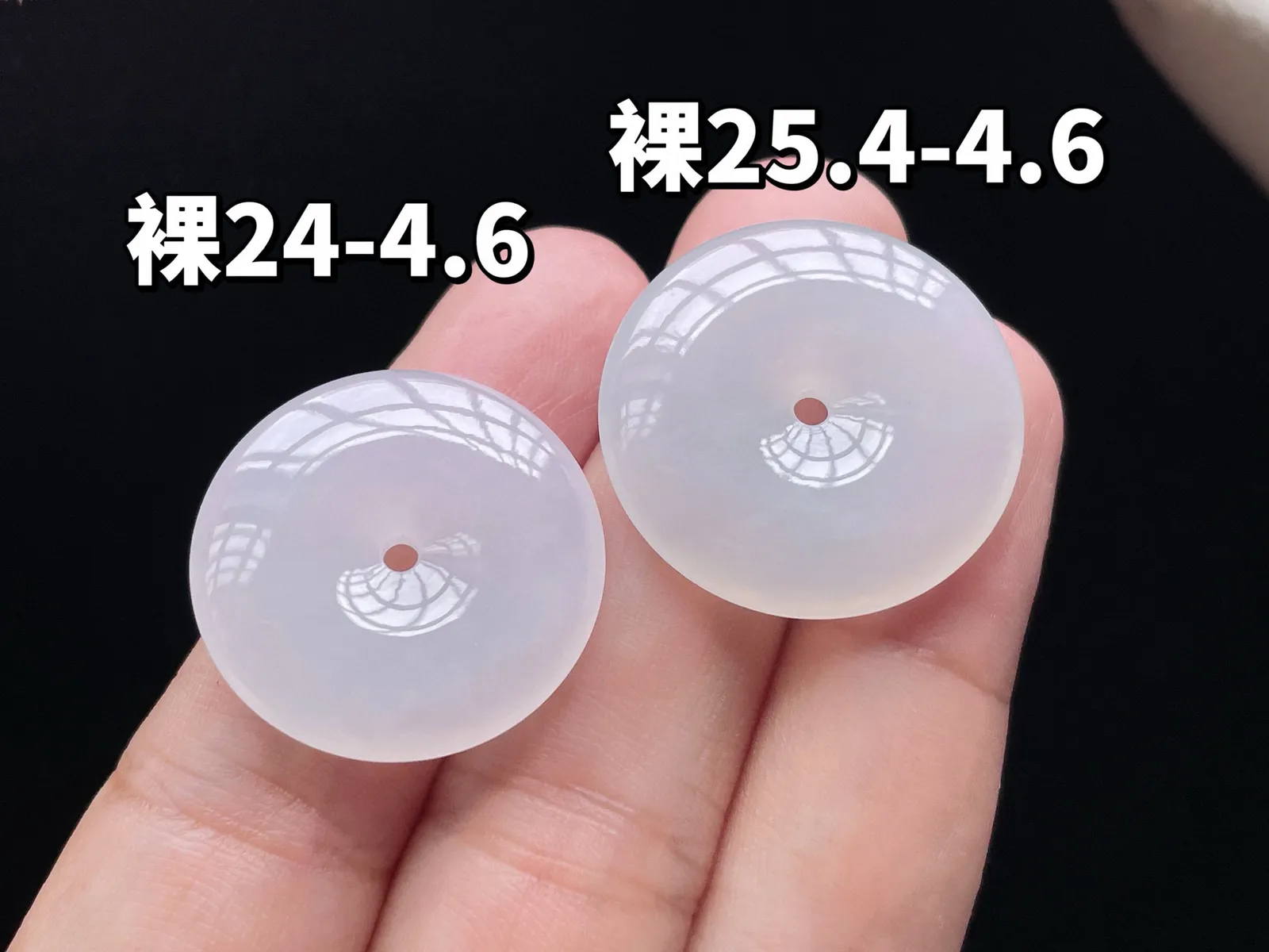 18K 冰种·平安扣吊坠
 单件价
裸24-4.6/25.4-4.6