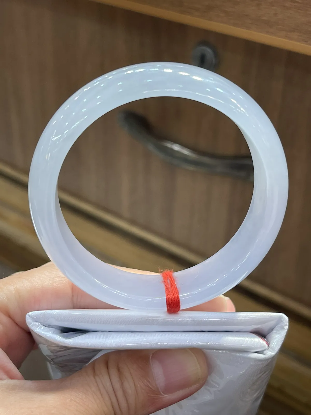 缅甸翡翠A货，冰紫的正圈富贵镯，上手效果非常好，平安健康，幸福美满HL