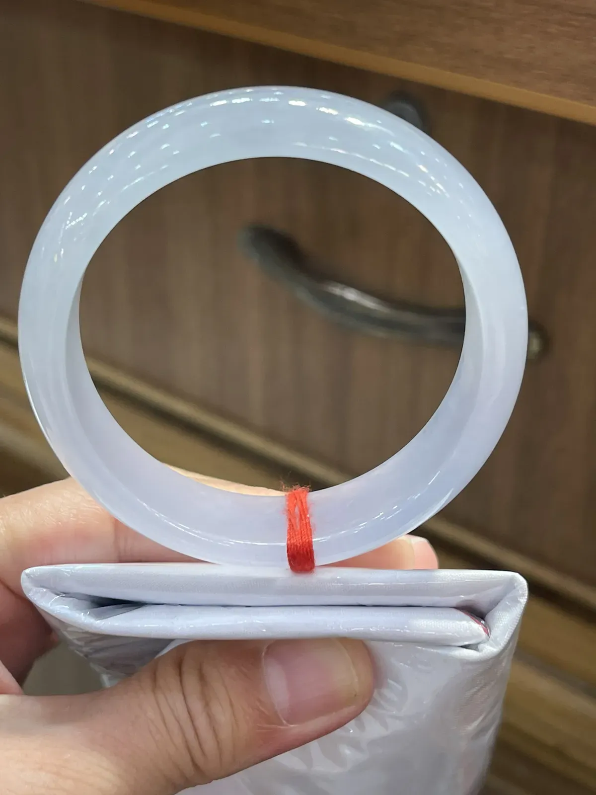 缅甸翡翠A货，冰紫的正圈富贵镯，上手效果非常好，平安健康，幸福美满HL
