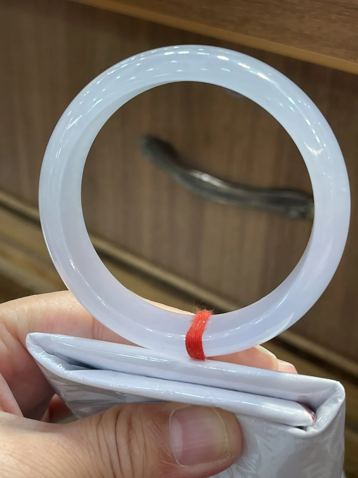 缅甸翡翠A货，冰紫的正圈富贵镯，上手效果非常好，平安健康，幸福美满HL