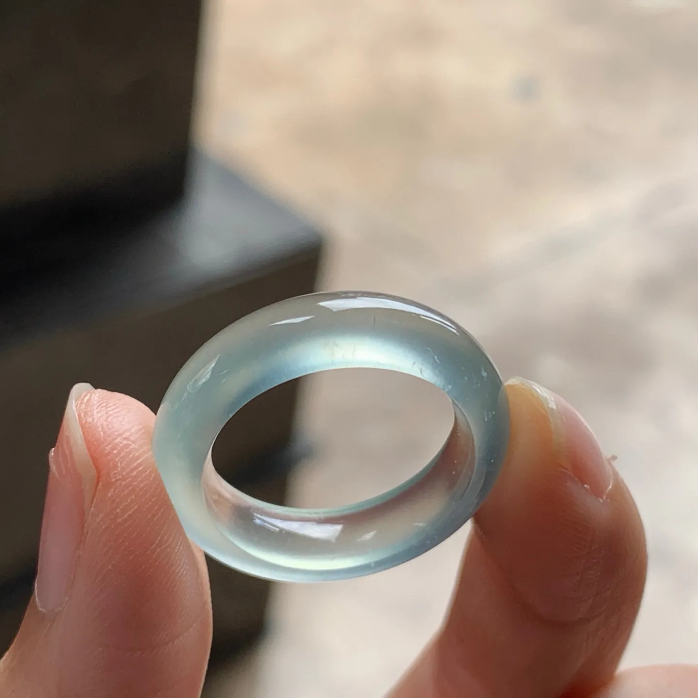 高冰种晴底指环 15号指圈