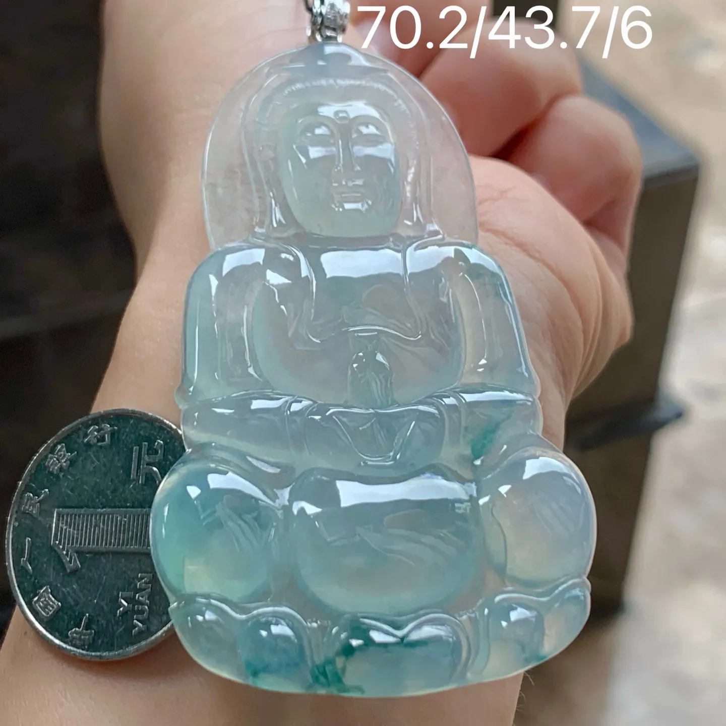 冰种飘花观音
 佩戴大气～