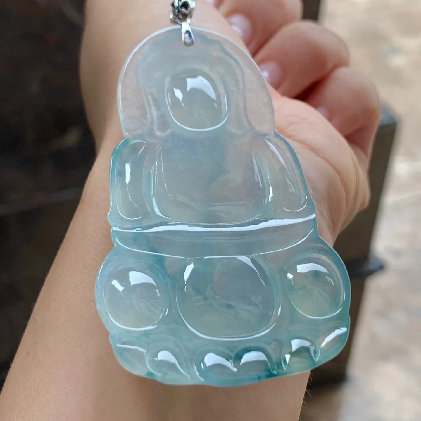 冰种飘花观音
 佩戴大气～