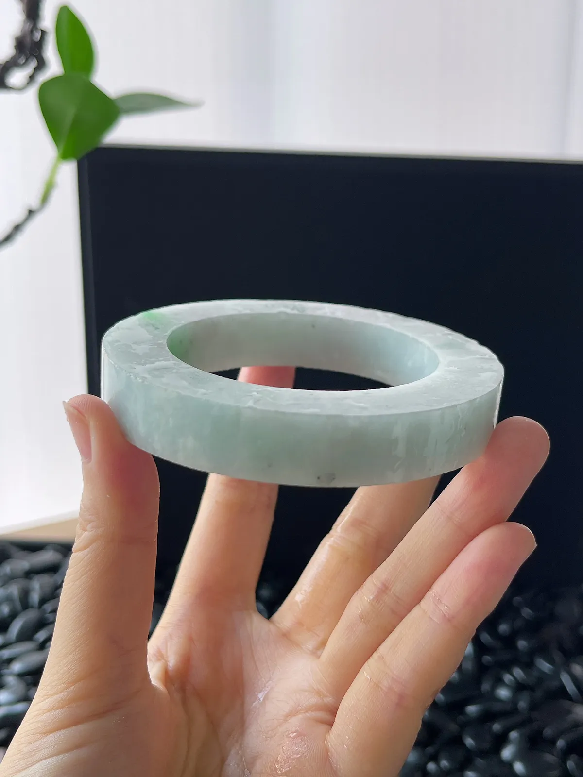 翡翠毛胚，⭕️正圈最大做61，圆条最大做57；最小做53.5
