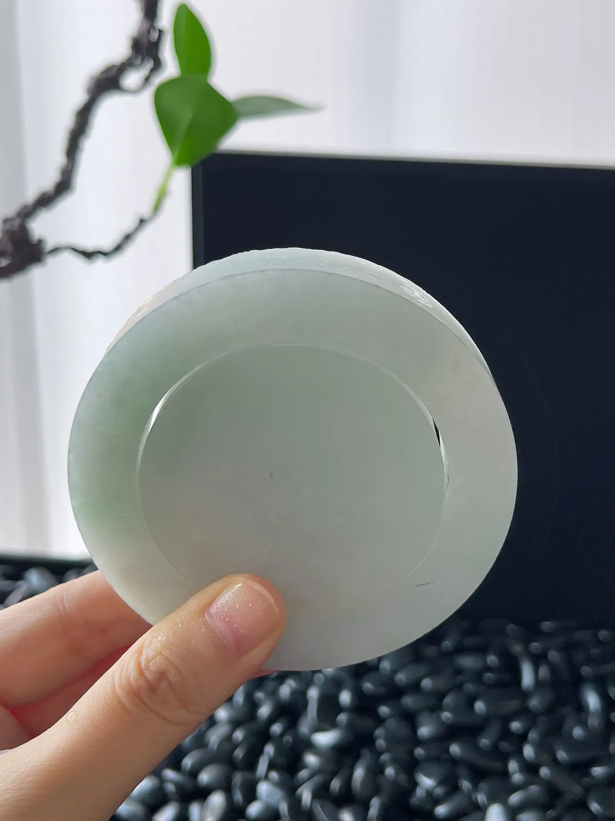翡翠镯饼，⭕️正圈最大做58，圆条最大做54；最小做52.3