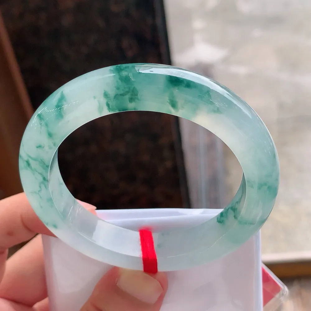 正圈冰玻飘花 微棉根 尺寸:56.1/12.1/9.9 花美 种水好🥰🥰