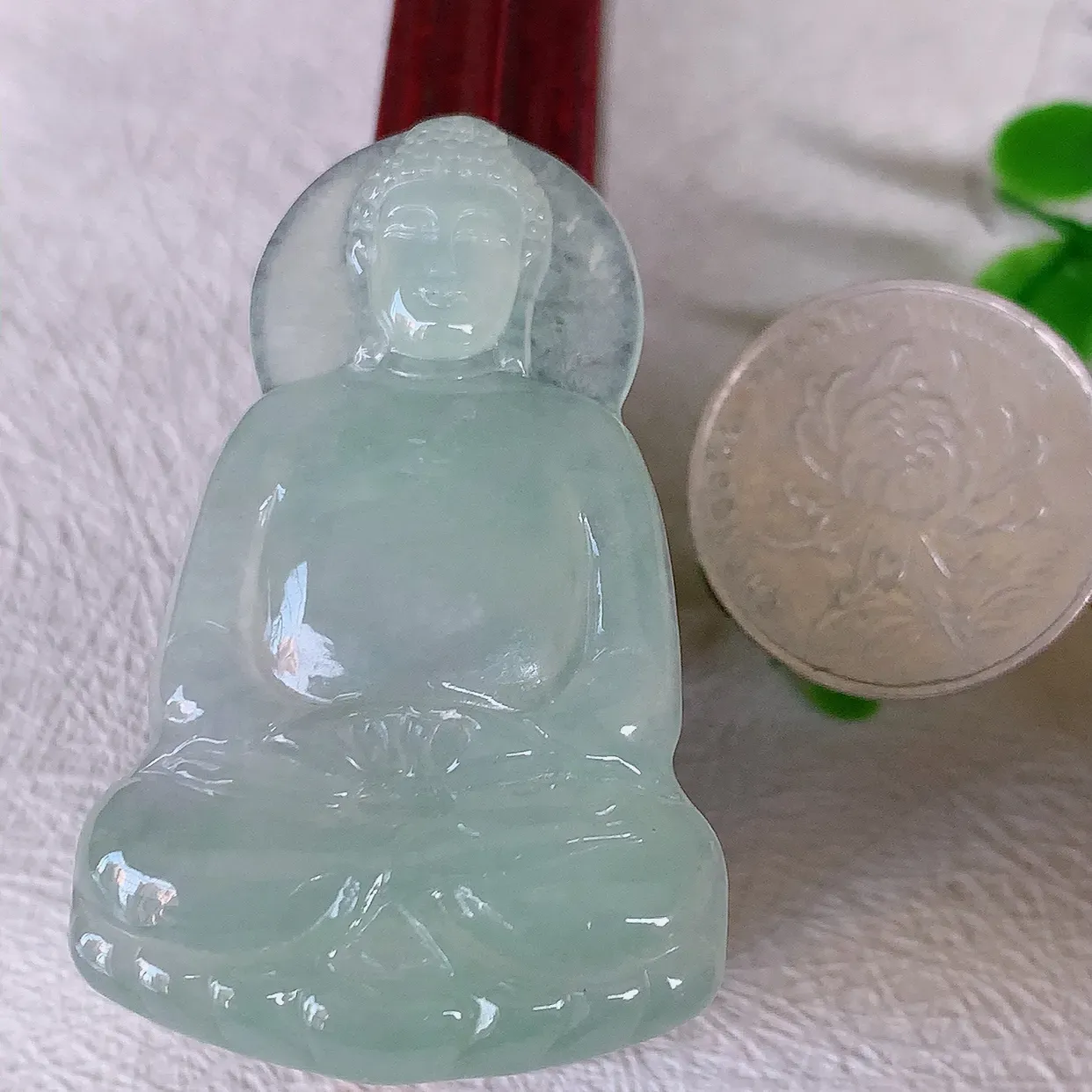 精品大日如来，冰种翡翠大日如来、佛祖，法相端庄静美，普度众生 #03.9
