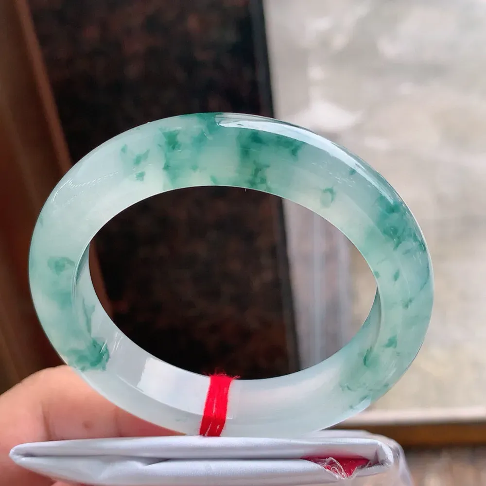 正圈冰玻飘花 微棉根 尺寸:56.1/12.1/9.9 花美 种水好🥰🥰
