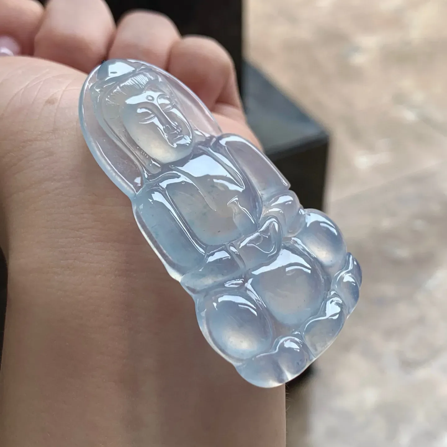 冰种淡紫观音
种老水足 清爽