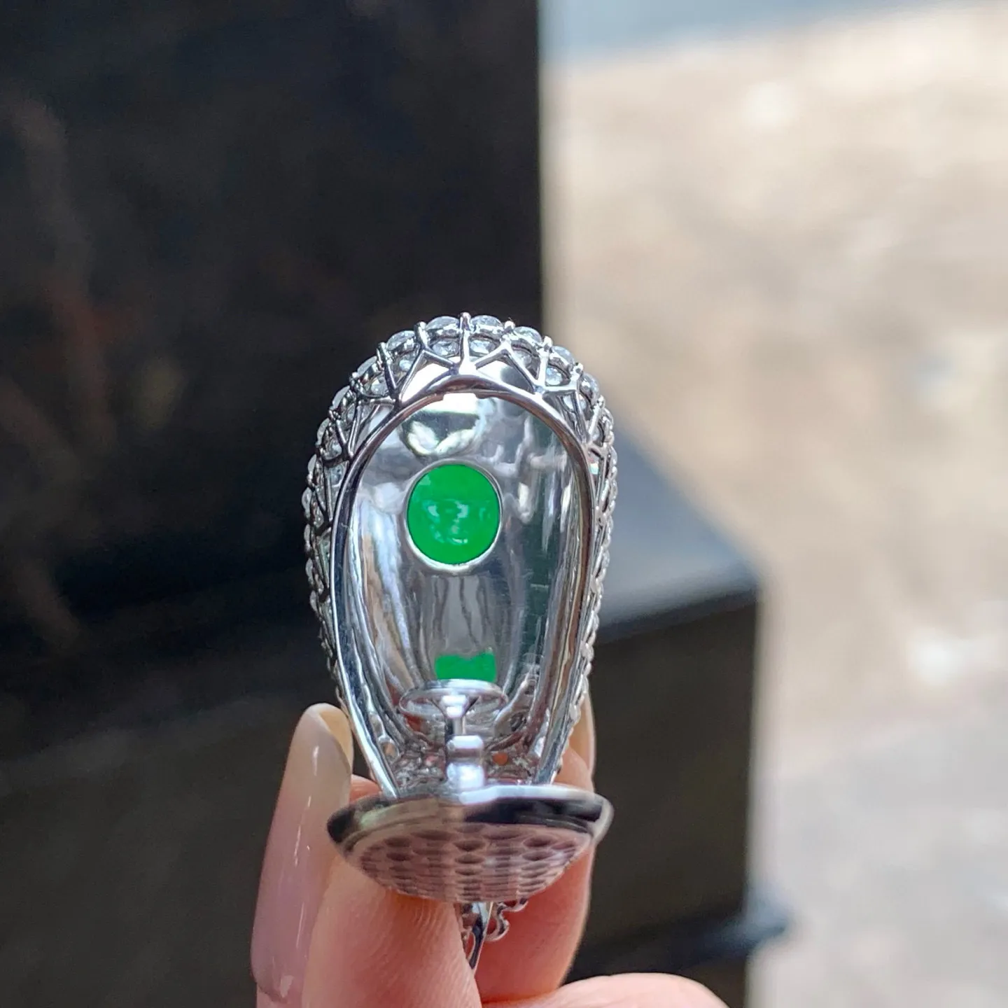 冰阳绿福豆
色阳 真金镶嵌
