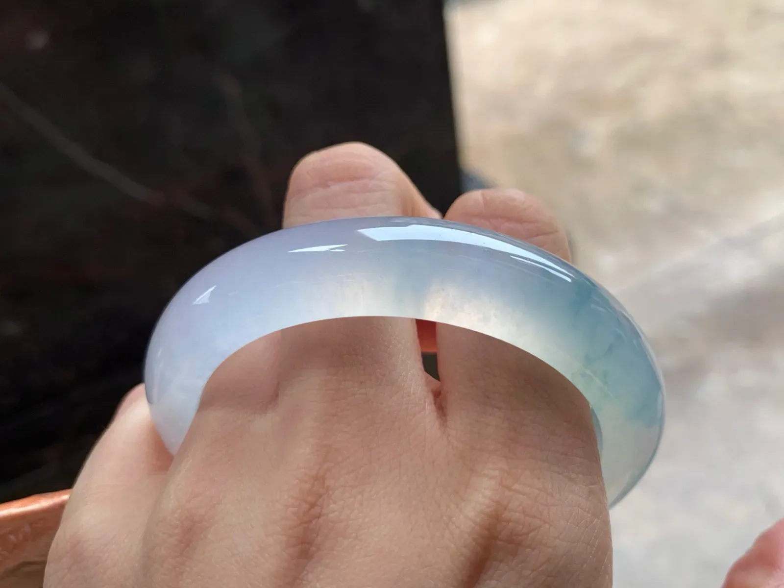 冰种手镯
种老56.6/13.3/8.9mm